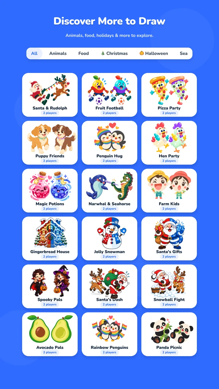 Discover more to draw screen