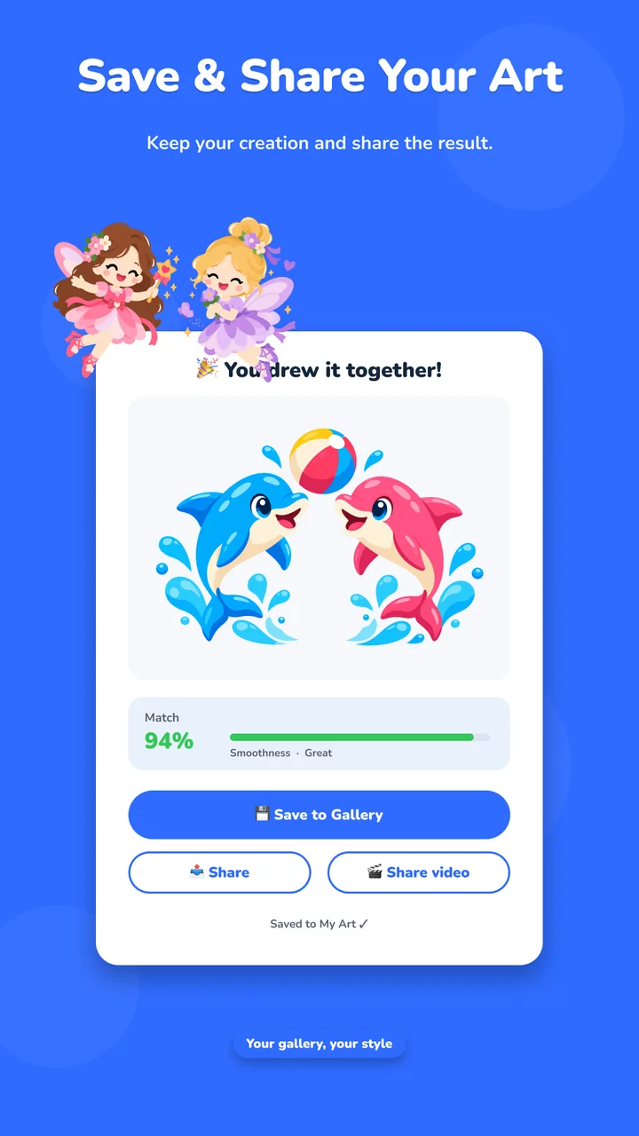 Save and share your art screen